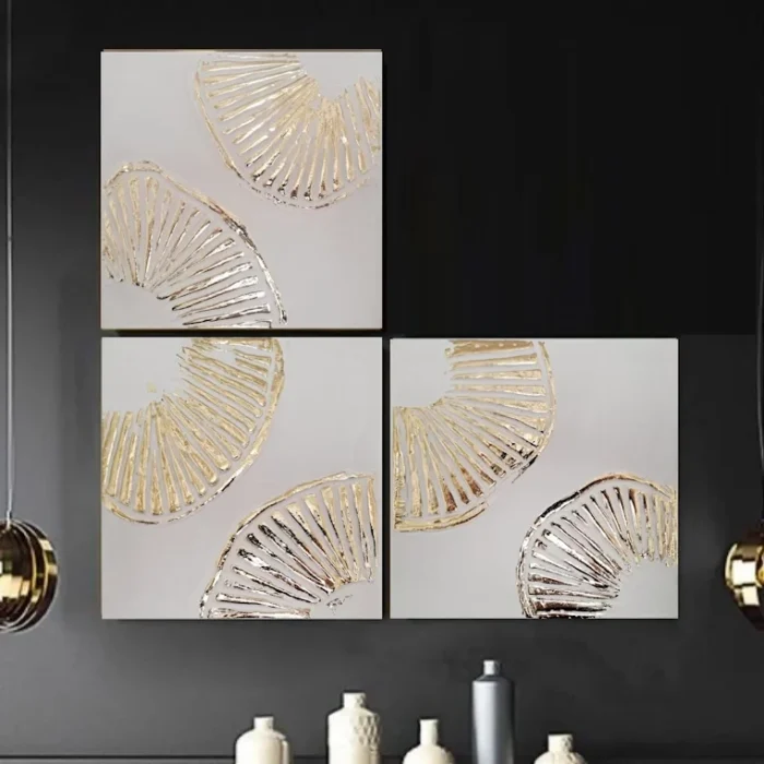 WHITE & GOLD TRIO